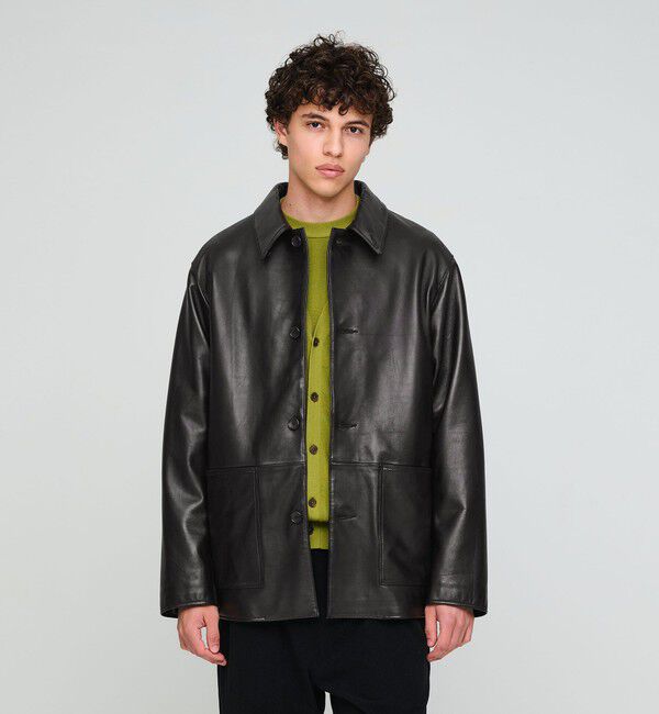 UNITED ARROWS green label relaxing「ラムレザー カバーオール」|その他|