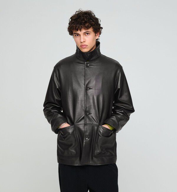 UNITED ARROWS green label relaxing「ラムレザー カバーオール」|その他|
