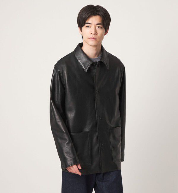 UNITED ARROWS green label relaxing「ラムレザー カバーオール」|その他|