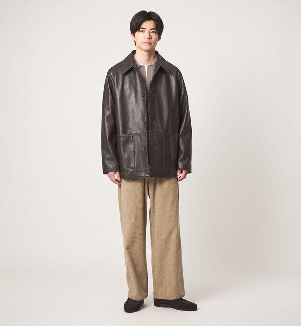 UNITED ARROWS green label relaxing「ラムレザー カバーオール」|その他|