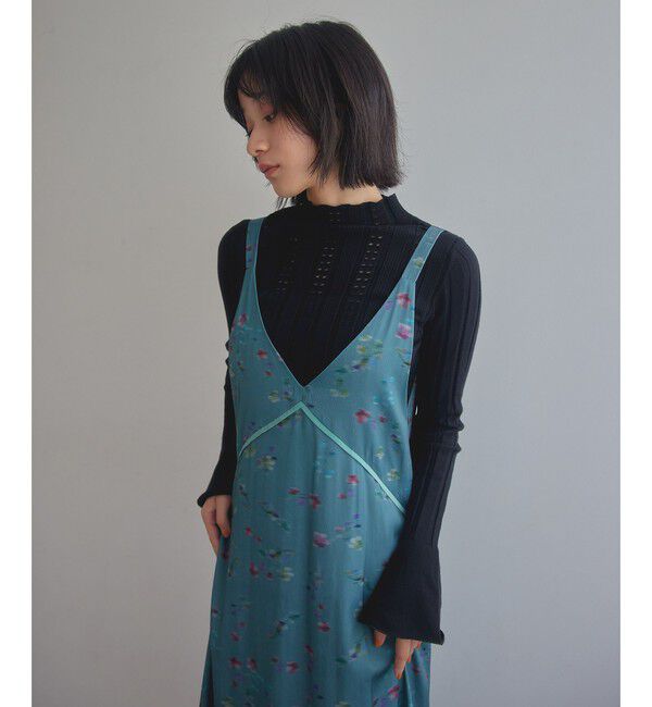 EMMEL REFINES「＜EMMEL REFINES＞EM ピーチサテン フラワープリント ジャンスカ」|ワンピース|