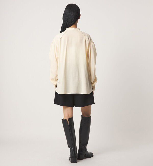 EMMEL REFINES「＜EMMEL REFINES＞EM バンドカラー ソデタック シャツ」|シャツ・ブラウス|