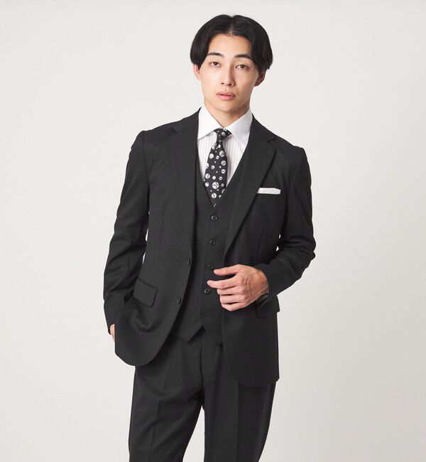 UNITED ARROWS green label relaxing「A+ TWPU サージ スリム 5B セットアップベスト」|スーツ|