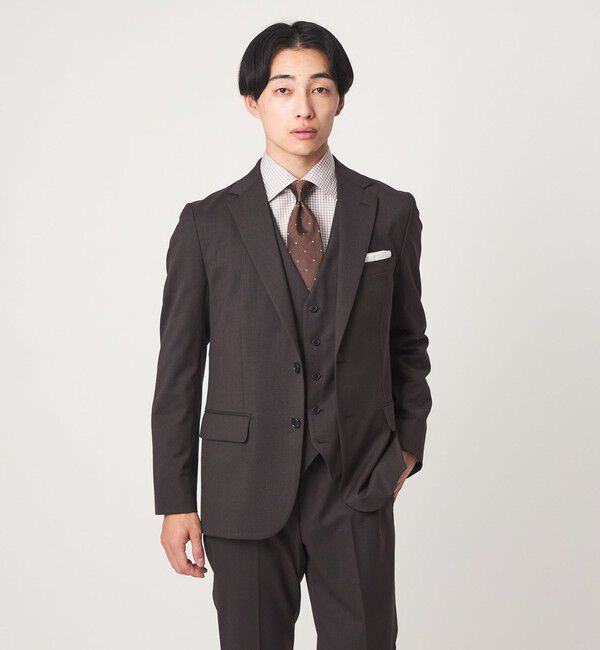 UNITED ARROWS green label relaxing「A+ TWPU サージ スリム 5B セットアップベスト」|スーツ|
