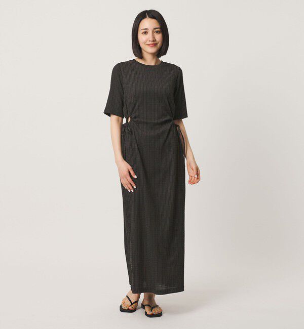 BEAUTY&YOUTH UNITED ARROWS「サイドホール ショートスリーブ ワンピース」|ワンピース|