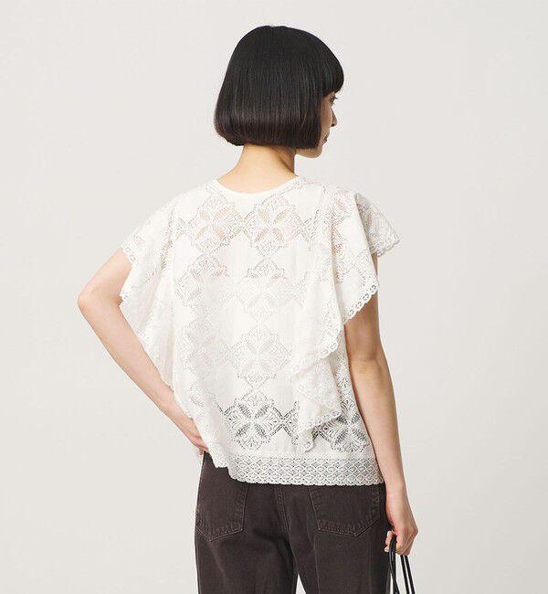 BEAUTY&YOUTH UNITED ARROWS「【WEB限定 Wardrobe DAILY MINIMAL】レース 2WAYブラウス ウォッシャブル」|シャツ・ブラウス|