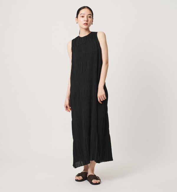 BEAUTY&YOUTH UNITED ARROWS「プリーツ アメリカンスリーブ ワンピース ウォッシャブル」|ワンピース|