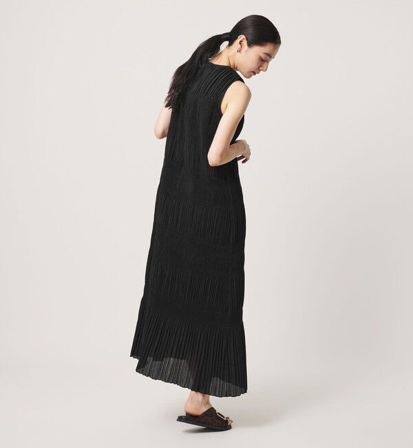 BEAUTY&YOUTH UNITED ARROWS「プリーツ アメリカンスリーブ ワンピース ウォッシャブル」|ワンピース|