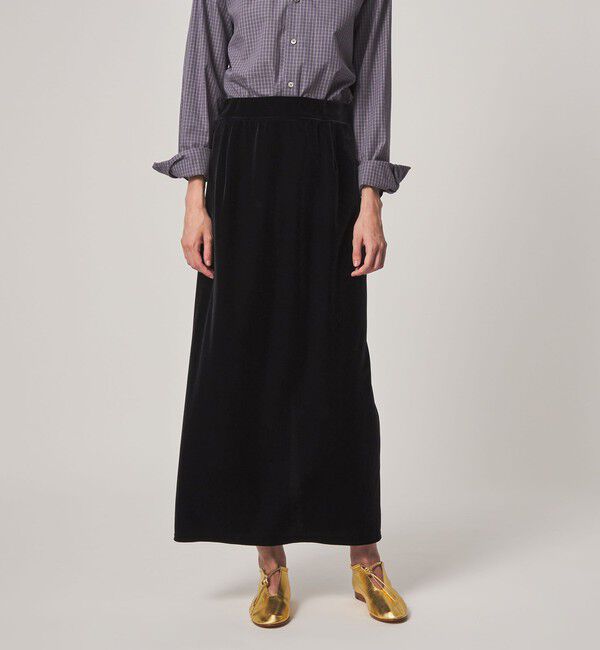 STEVEN ALAN「＜Steven Alan＞ベロア ストレート ロング スカート」|スカート|