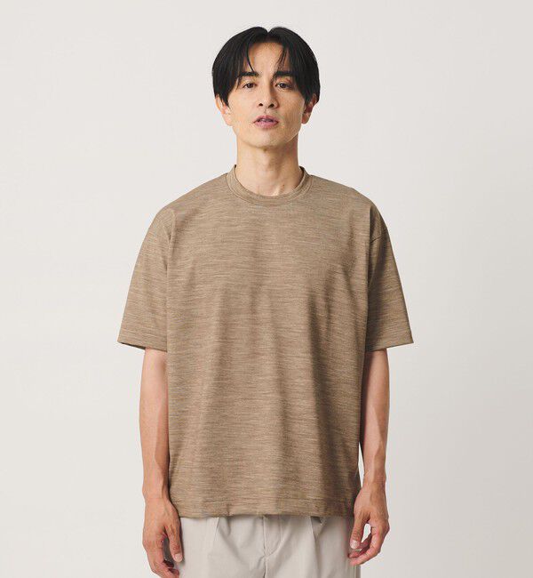 BEAUTY&YOUTH UNITED ARROWS「ウール テクスチャード クルーネック Tシャツ」|Tシャツ・カットソー|