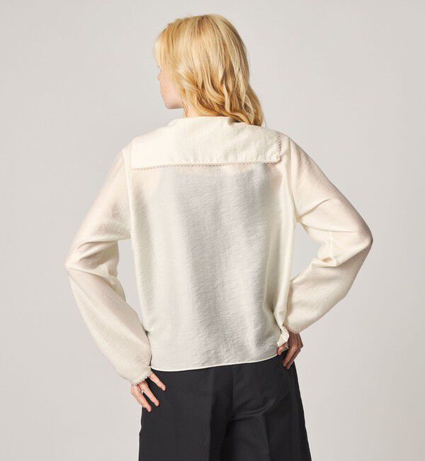 STEVEN ALAN「＜Steven Alan＞レース セーラーカラー ブラウス」|シャツ・ブラウス|