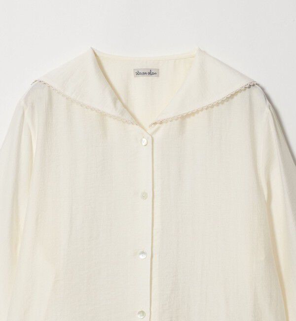 STEVEN ALAN「＜Steven Alan＞レース セーラーカラー ブラウス」|シャツ・ブラウス|