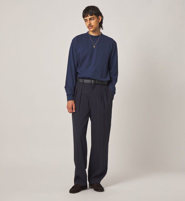 STEVEN ALAN「＜Steven Alan＞ ライト ウール トロピカル イン ツープリーツ ドレス トラウザーズ II」|スラックス|