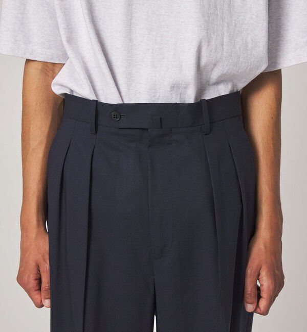 STEVEN ALAN「＜Steven Alan＞ ライト ウール トロピカル イン ツープリーツ ドレス トラウザーズ II」|スラックス|