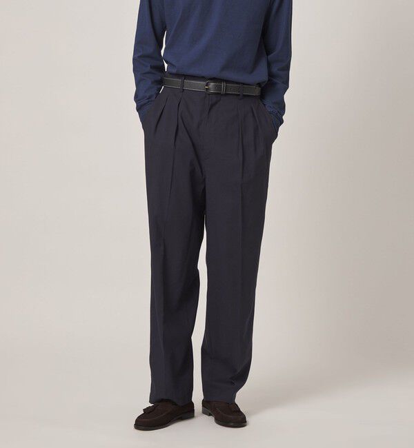 STEVEN ALAN「＜Steven Alan＞ ライト ウール トロピカル イン ツープリーツ ドレス トラウザーズ II」|スラックス|