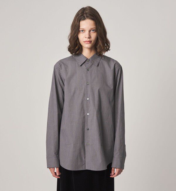 STEVEN ALAN「＜Steven Alan＞コットン ミニ チェック シャツ」|シャツ・ブラウス|