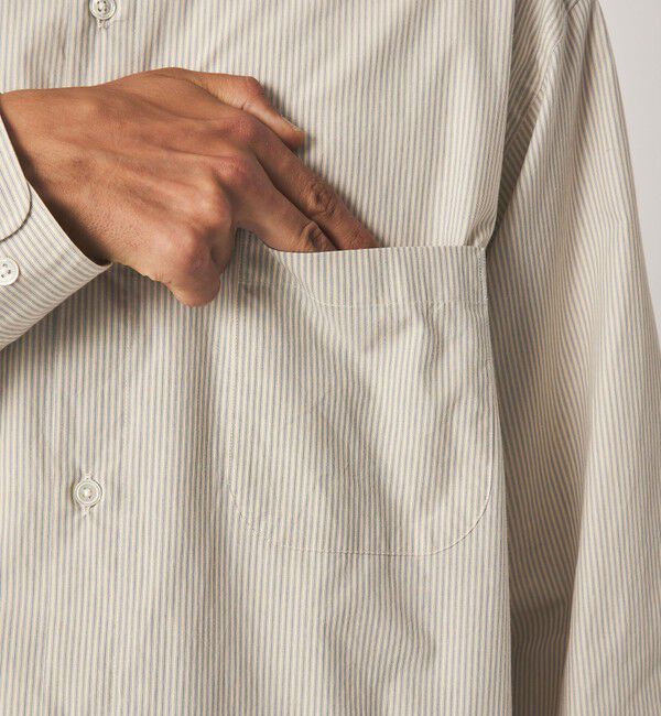 STEVEN ALAN「＜Steven Alan＞ 60 コンパクト ストライプ レギュラーカラー シャツ LOOSE」|シャツ・ブラウス|