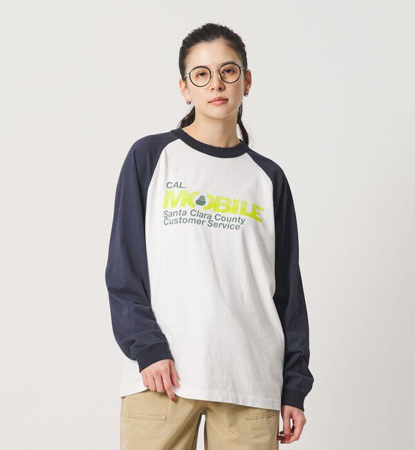 BEAUTY&YOUTH UNITED ARROWS「【別注】＜HEAR MY NAME＞ラグラン ロングスリーブ Tシャツ」|Tシャツ・カットソー|NAVY