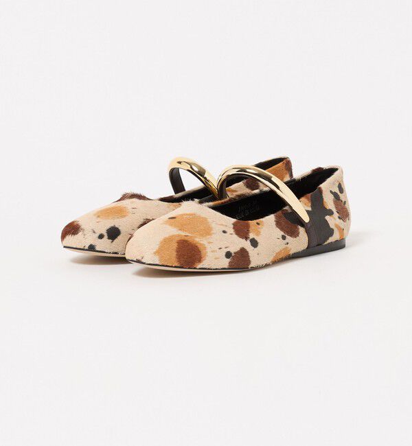 BEAUTY&YOUTH UNITED ARROWS「【別注】＜MOHI...＞ヘアレザー メタルストラップ フラットシューズ」|ローファー|
