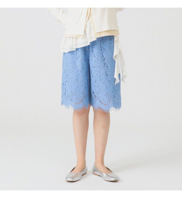 Ray BEAMS 「レース スカラヘム ハーフ パンツ」|その他|