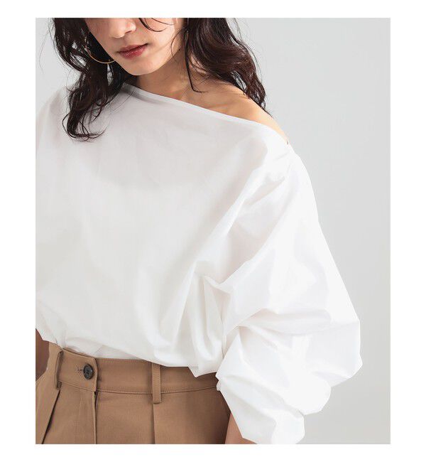Demi-Luxe BEAMS 「ギャザー ショルダー ブラウス」|シャツ・ブラウス|