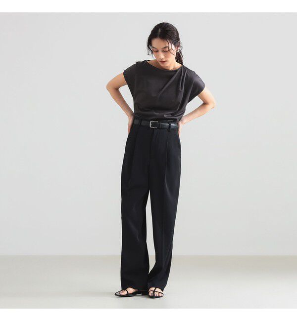 Demi-Luxe BEAMS 「アシンメトリー ドレープ プルオーバー」|Tシャツ・カットソー|