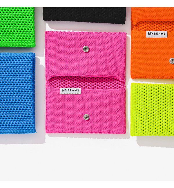 bPr BEAMS「bPr BEAMS / ニット カードケース」|ステーショナリー|PINK