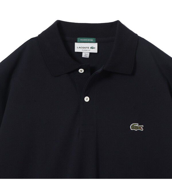 BEAMS「BEAMS｜【別注】LACOSTE / ヘビーカノコ ポロシャツ｜50周年 別注アイテム｜ヘビーカノコ素材｜水洗い可」|ポロシャツ|