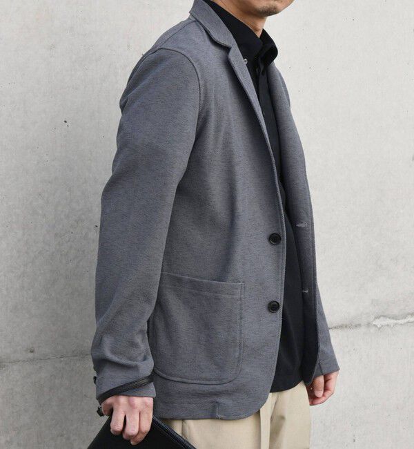 SHIPS any「SHIPS any:〈洗濯機可能〉サマー ニット ジャケット 26SS◇」|テーラードジャケット|