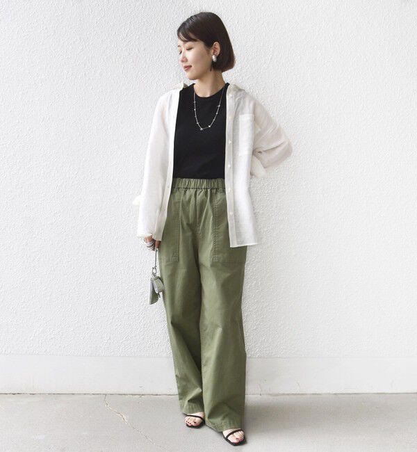 SHIPS for women「〈手洗い可能〉IMPERIAL LINEN 混 オーバー サイズ シャツ」|シャツ・ブラウス|