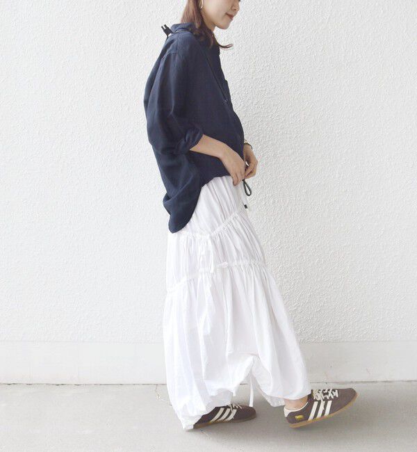 SHIPS for women「〈手洗い可能〉IMPERIAL LINEN 混 オーバー サイズ シャツ」|シャツ・ブラウス|