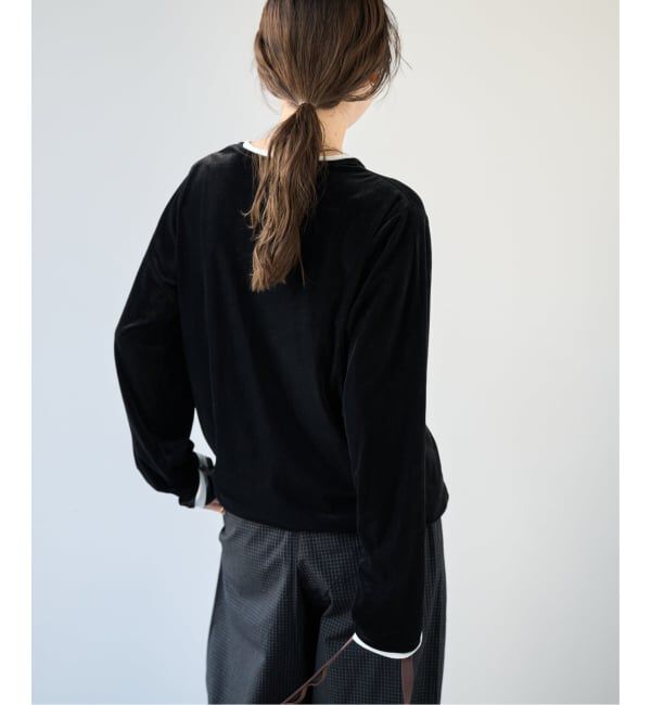 OUTDOOR PRODUCTS Usual Things「≪予約≫シアーベロアレイヤードライクトップス」|Tシャツ・カットソー|