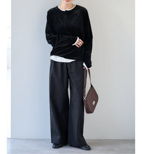 OUTDOOR PRODUCTS Usual Things「≪予約≫シアーベロアレイヤードライクトップス」|Tシャツ・カットソー|