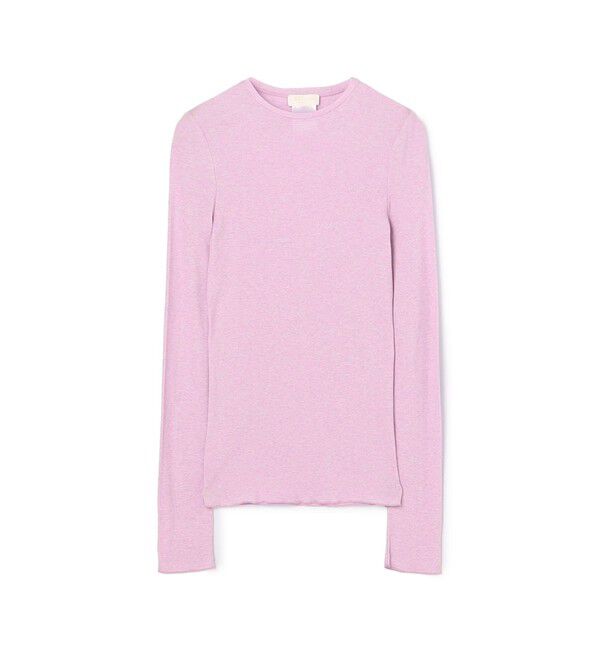 Ballsey「コットンシルクリブ クルーネックプルオーバー」|Tシャツ・カットソー|71 ライトパープル