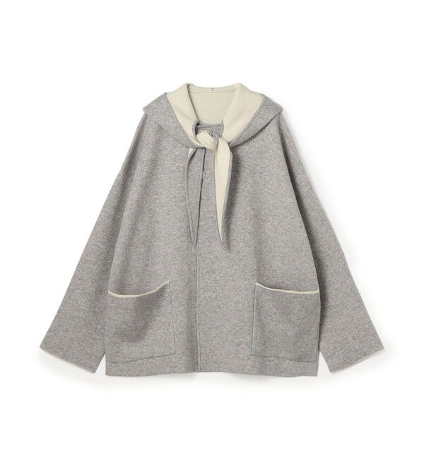 GALERIE VIE「【WEB先行予約】ダブルフェイスニット リバーシブルショートコート」|その他|14 グレー系