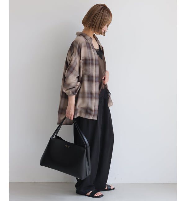 SLOBE IENA「《3サイズ展開/追加》ワンタックバレルスラックス」|スラックス|