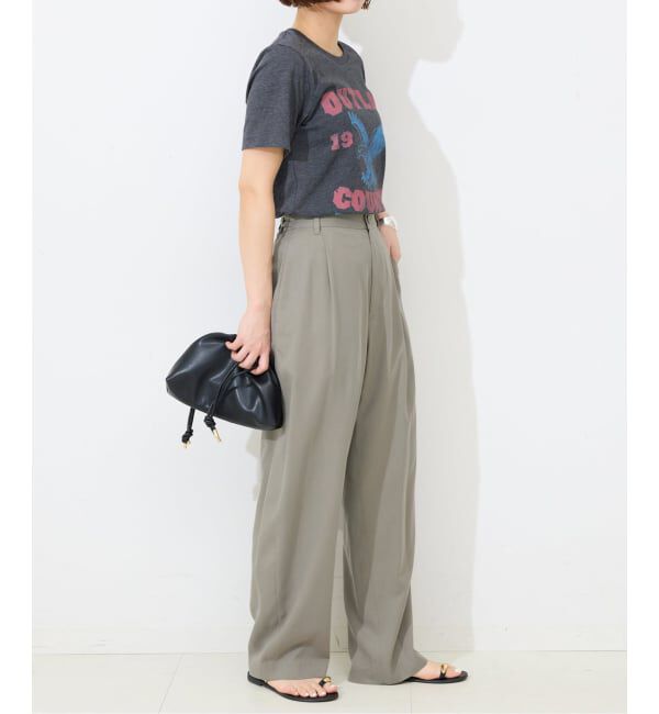 SLOBE IENA「《3サイズ展開/追加》ワンタックバレルスラックス」|スラックス|
