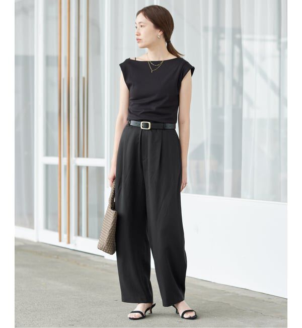 SLOBE IENA「《3サイズ展開/追加》ワンタックバレルスラックス」|スラックス|