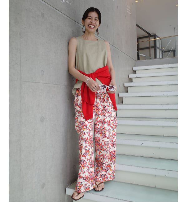 IENA「《一部店舗限定》Maison IENA フローラルカーゴパンツ」|カーゴ|