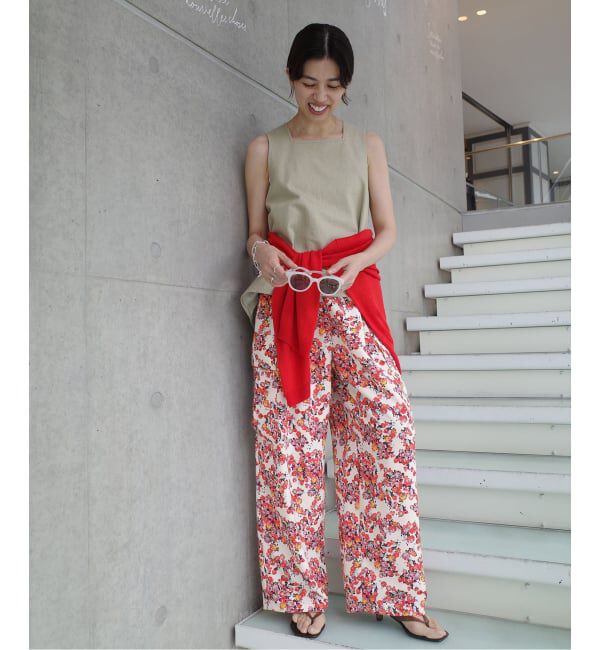 IENA「《一部店舗限定》Maison IENA フローラルカーゴパンツ」|カーゴ|