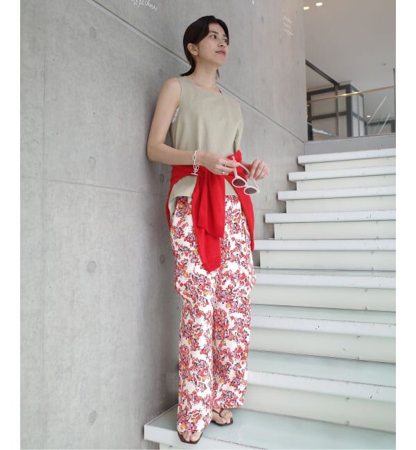 IENA「《一部店舗限定》Maison IENA フローラルカーゴパンツ」|カーゴ|