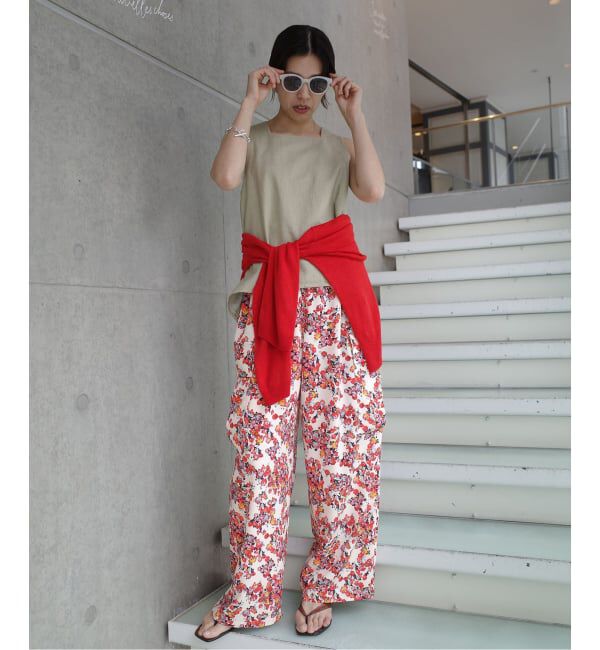 IENA「《一部店舗限定》Maison IENA フローラルカーゴパンツ」|カーゴ|