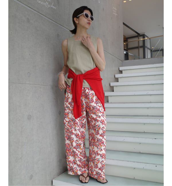 IENA「《一部店舗限定》Maison IENA フローラルカーゴパンツ」|カーゴ|