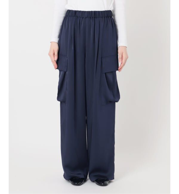 IENA「《一部店舗限定》Maison IENA サテンカーゴパンツ」|カーゴ|