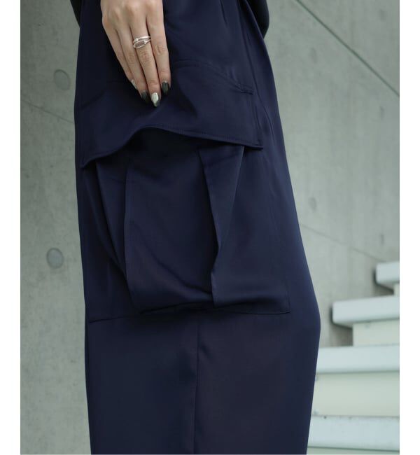 IENA「《一部店舗限定》Maison IENA サテンカーゴパンツ」|カーゴ|