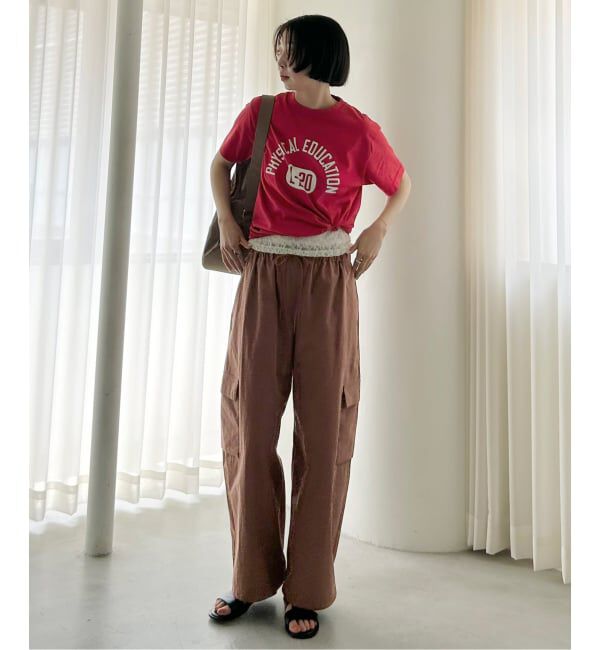 SLOBE IENA「《追加予約》CNドレープポプリンカーゴパンツ」|カーゴ|