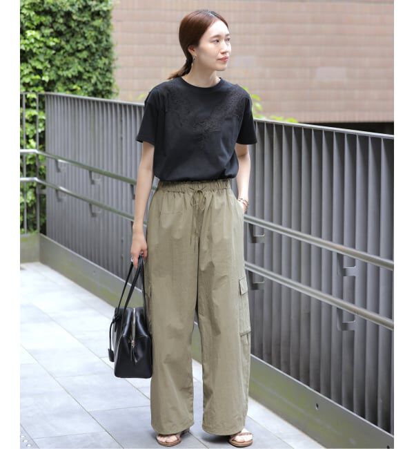 SLOBE IENA「《追加予約》CNドレープポプリンカーゴパンツ」|カーゴ|