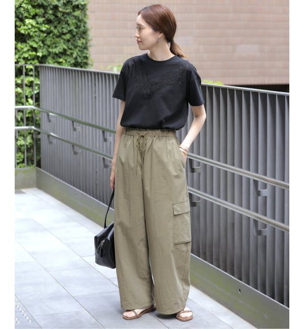 SLOBE IENA「《追加予約》CNドレープポプリンカーゴパンツ」|カーゴ|