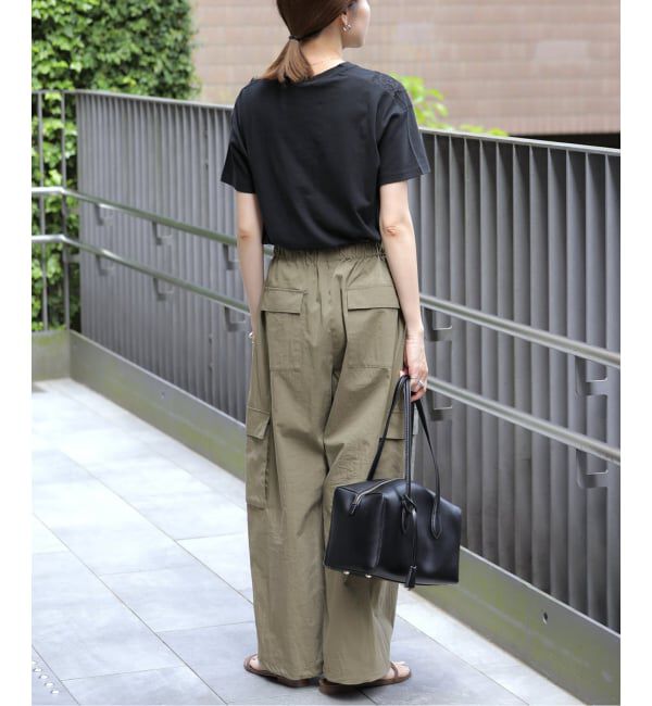 SLOBE IENA「《追加予約》CNドレープポプリンカーゴパンツ」|カーゴ|