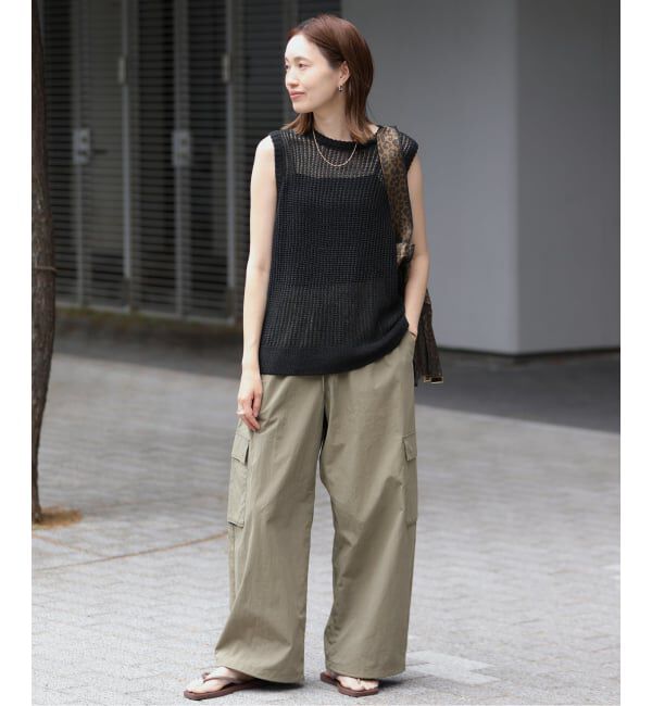 SLOBE IENA「《追加予約》CNドレープポプリンカーゴパンツ」|カーゴ|